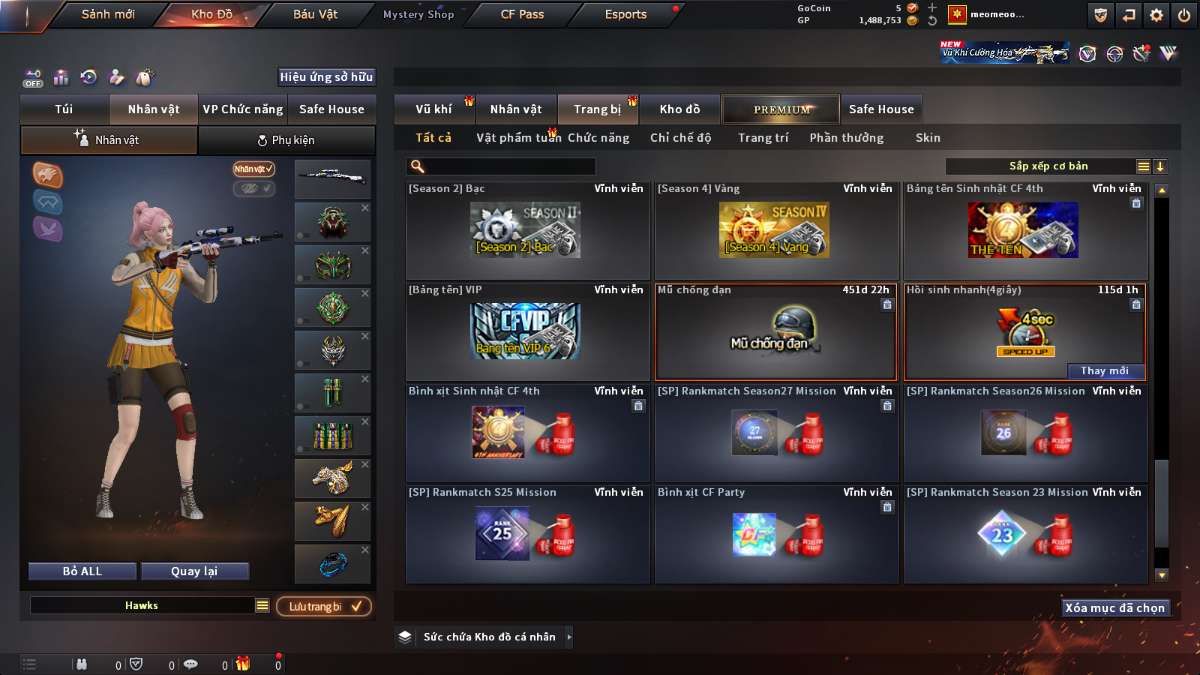 shop acc cf uy tin gia re